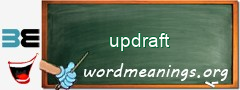 WordMeaning blackboard for updraft